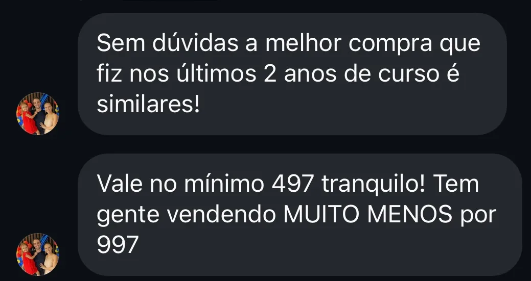 Depoimento @Feedback_Real: melhor compra em 2 anos, vale no mínimo R$497